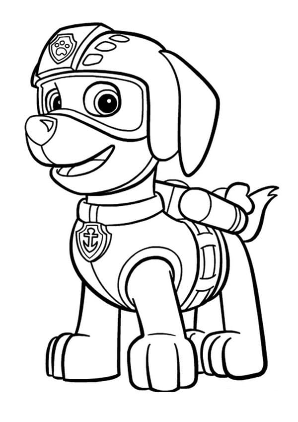 PAW Patrol Ausmalbilder. Mighty Pups. Drucken Sie A4