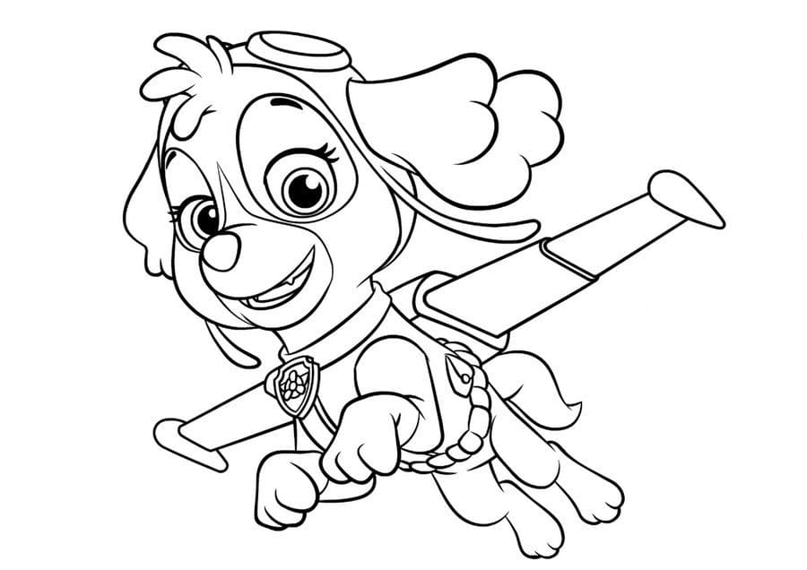 Coloriage Mighty Pups Stella Dans Une Tournade Super Patrouille Dessin Pat  Patrouille à imprimer