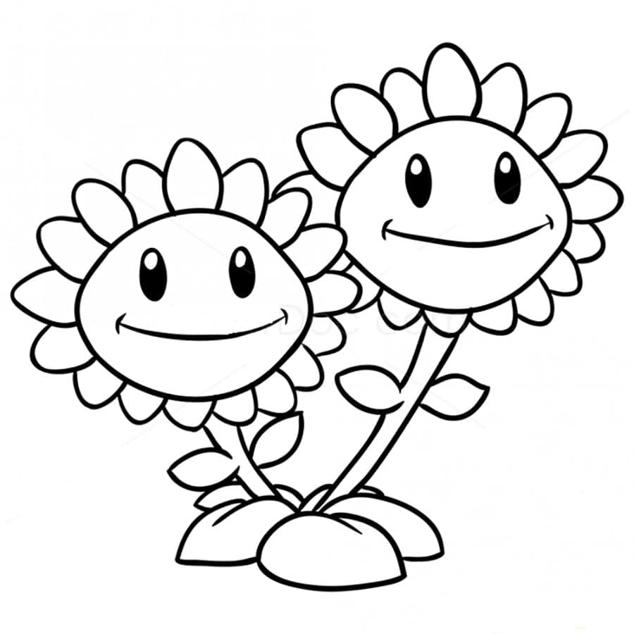 Plants Vs Zombies Coloring Pages. All parts: 1, 2, 3