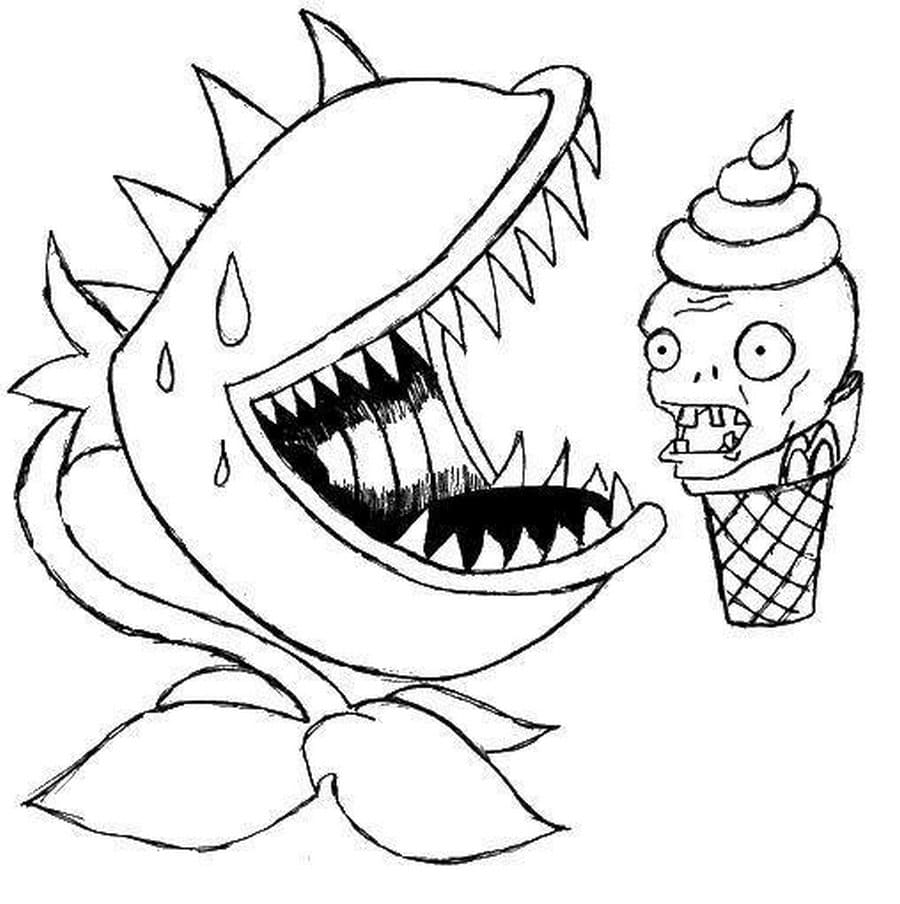 Plants Vs Zombies Coloring Pages. 