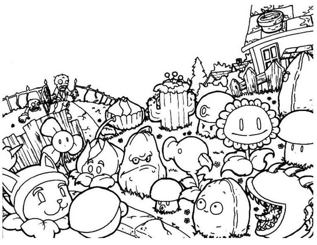 34 Plant vs Zombies Coloring Pages (Free PDF Printables)