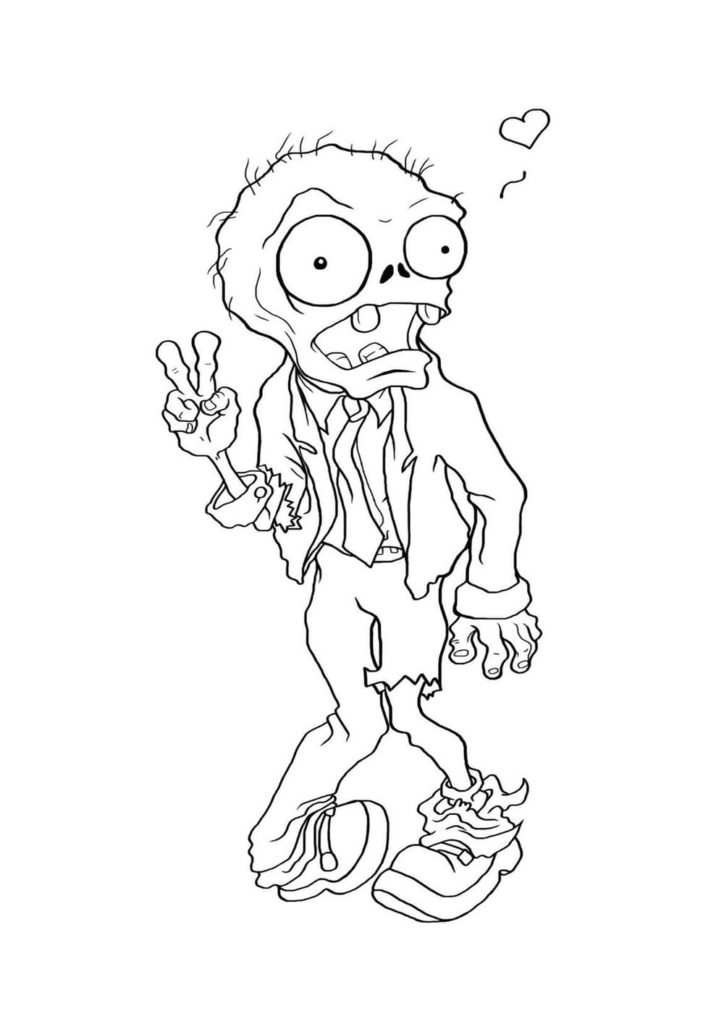 Desenhos de Plants vs. Zombies para colorir. Todas as peças: 1, 2, 3