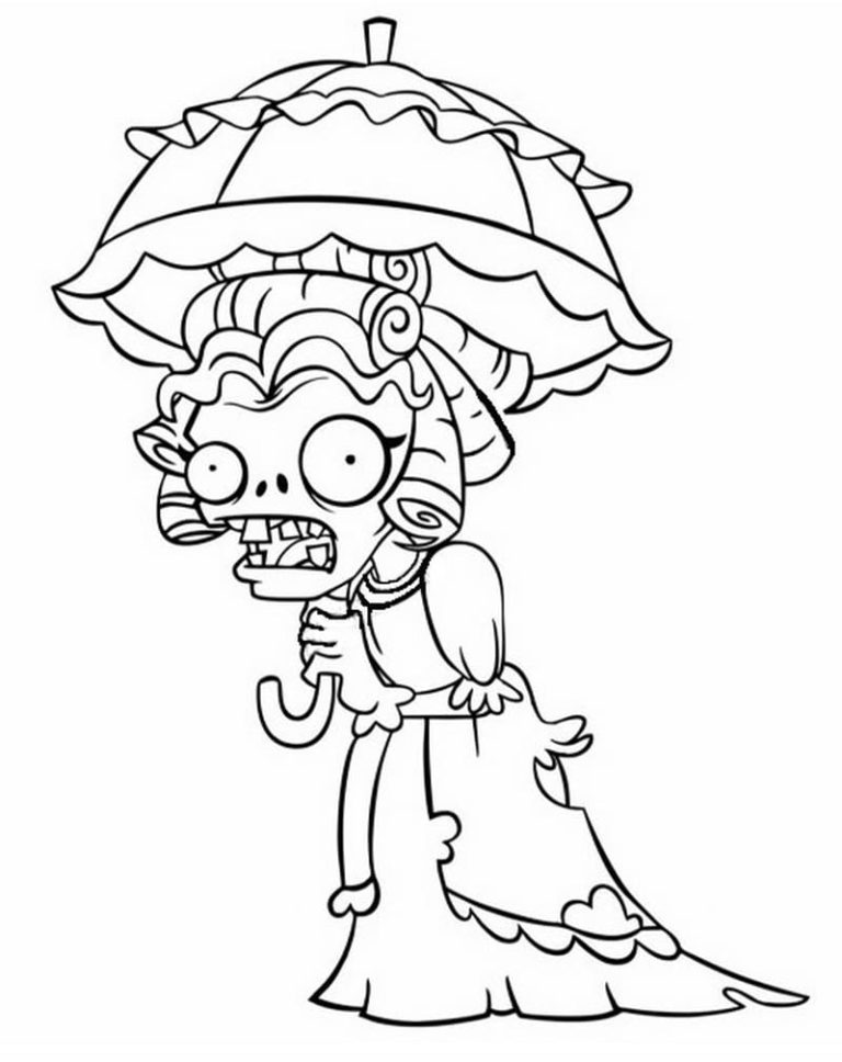 Plants Vs Zombies Coloring Pages. All parts 1, 2, 3