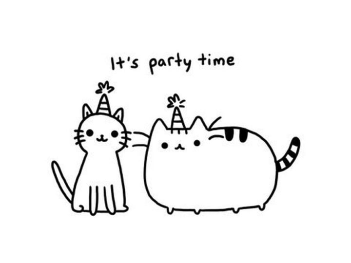 Dibujos para colorear Pusheen. 70 piezas, Imprimir gratis