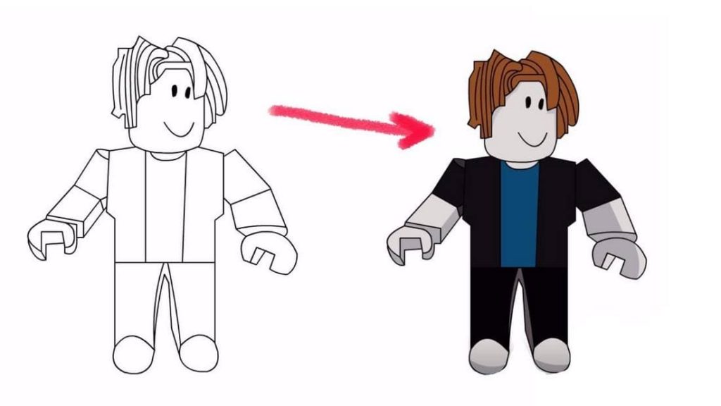 Roblox: personagem com um tapa-olho de pirata - Roblox - Just Color  Crianças : Páginas para colorir para crianças