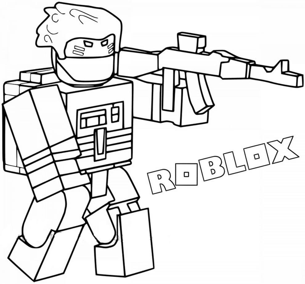 Dibujos para colorear Roblox. Imprimir gratis