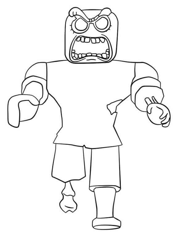 Roblox Noob and Businessman walk around Coloring Pages - Free Printable  Coloring Pages