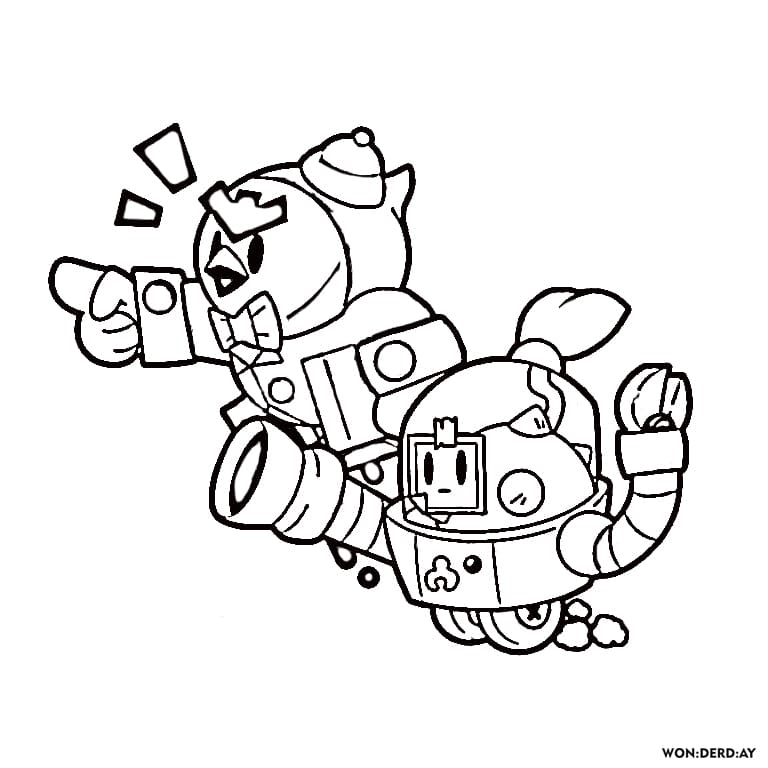 Coloring Pages Sprout Brawl Stars. Print Exclusive Images