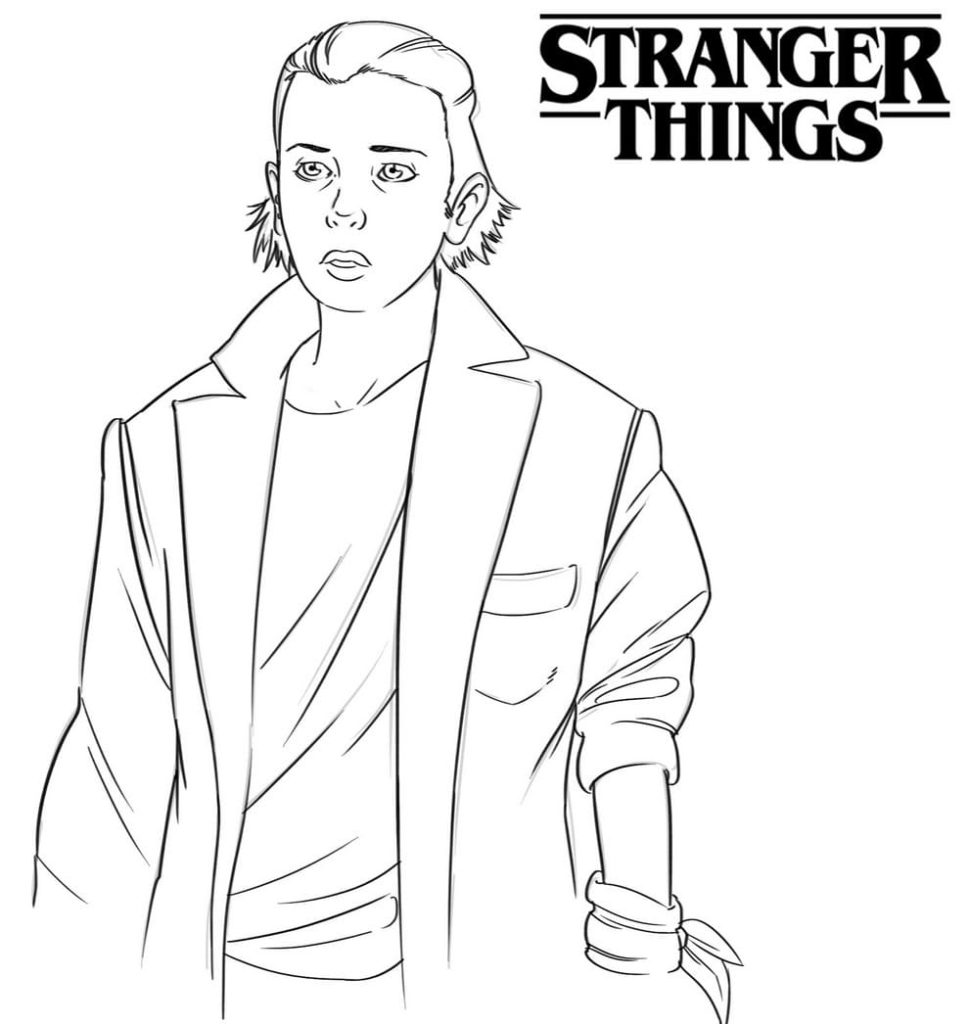 Stranger Things Coloring Pages. Top Collection. Print for free