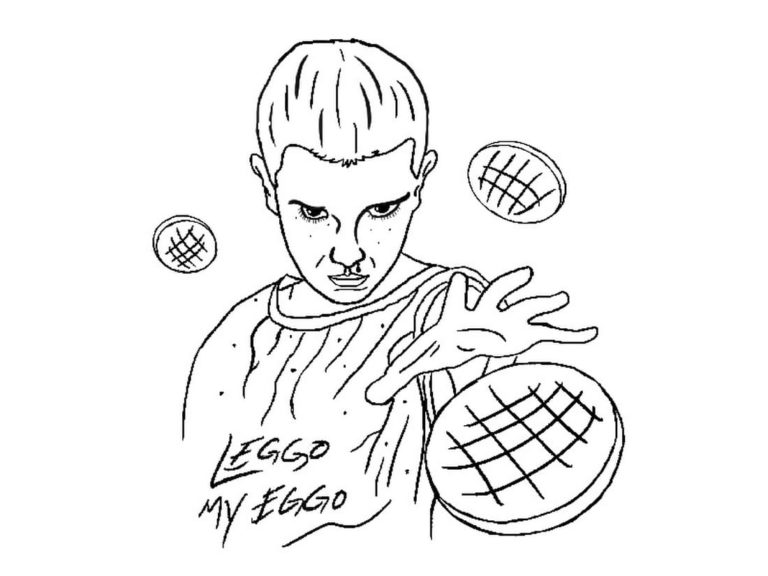 Coloriage Stranger Things. Imprimer gratuitement | WONDER DAY