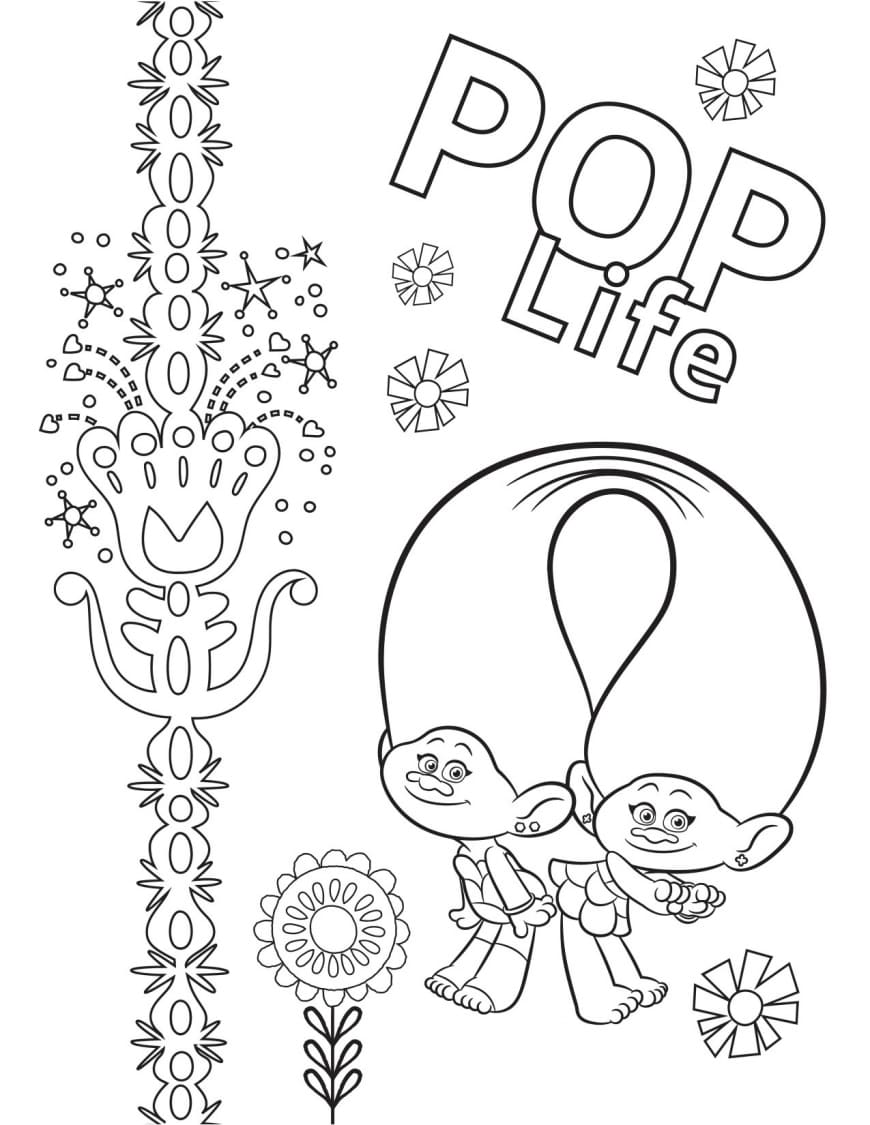 Pinturas Vestido de Princesa Poppy Trolls Paginas para colorir como pintar  Popi Trols DESENHOLANDIA 