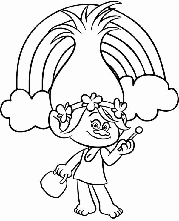 Coloring Pages Trolls World Tour Free Print All Trolls
