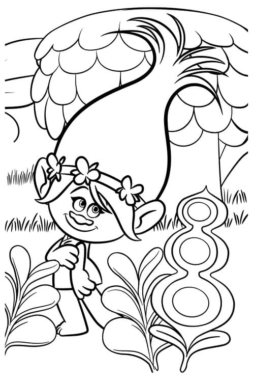 Coloring pages Trolls World Tour. Free Print all trolls