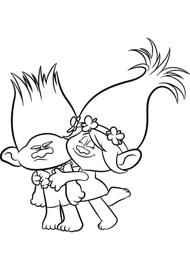 Coloring pages Trolls World Tour. Free Print all trolls