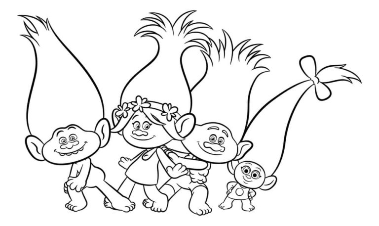 Dibujos Para Colorear Trolls Gira Mundial Imprimir Todos Los Trolls 1373