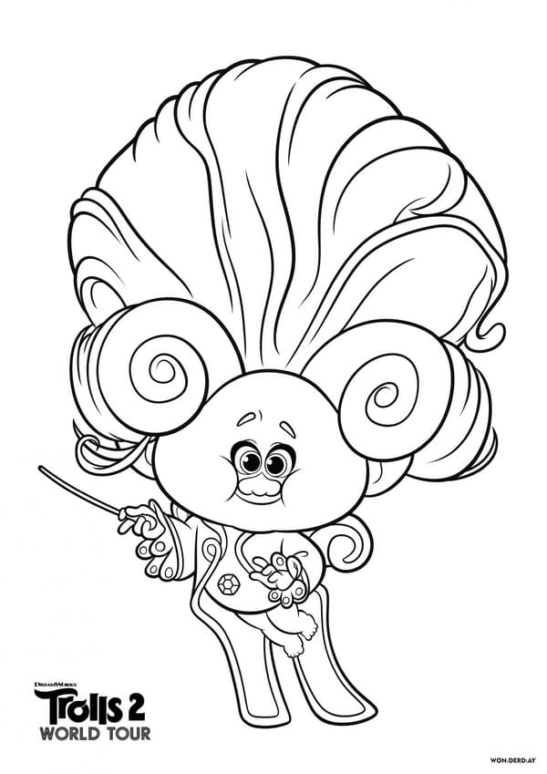 coloring pages trolls world tour free print all trolls