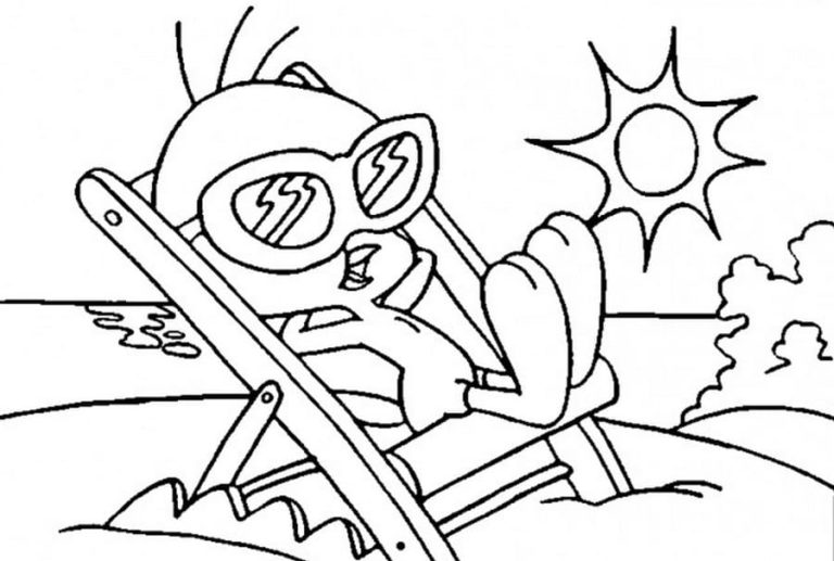 Ausmalbilder Sommer. 110 Bilder zum Thema Sommer für Kinder