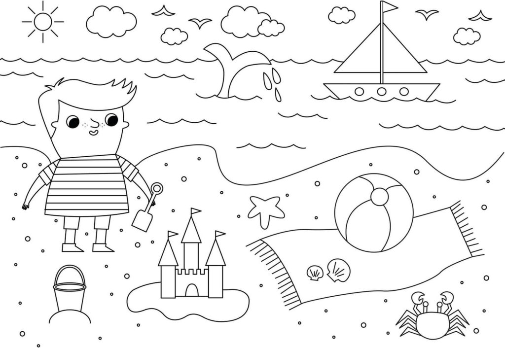 Disegni da colorare L'estate. 110 immagini sul tema dell'estate per bambini