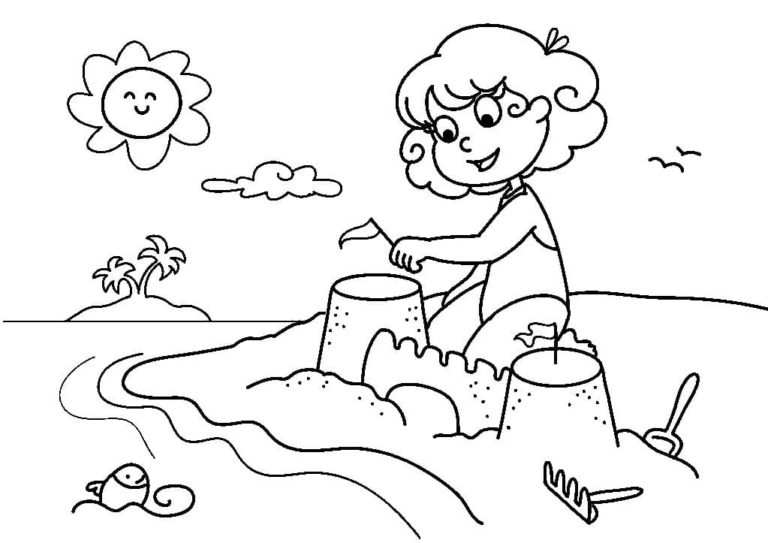 Ausmalbilder Sommer. 110 Bilder zum Thema Sommer für Kinder