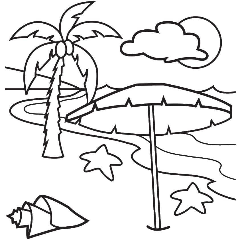 Desenhos de Verão para colorir. 110 Imagens sobre o tema do Verão