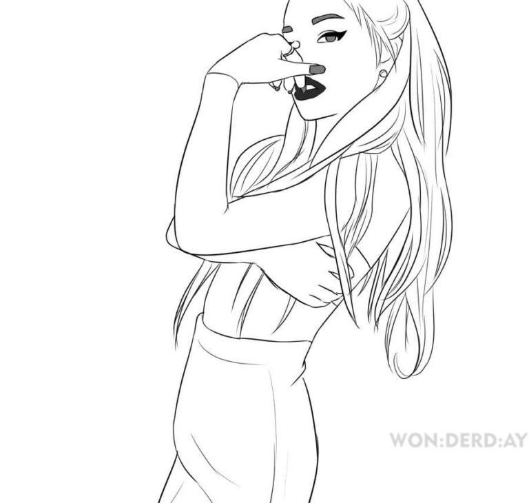 Coloring Pages Ariana Grande Download And Print For Free