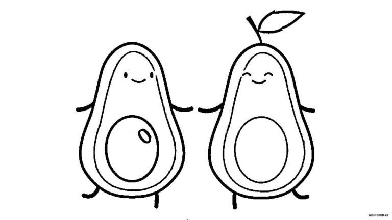 ausmalbilder avocado