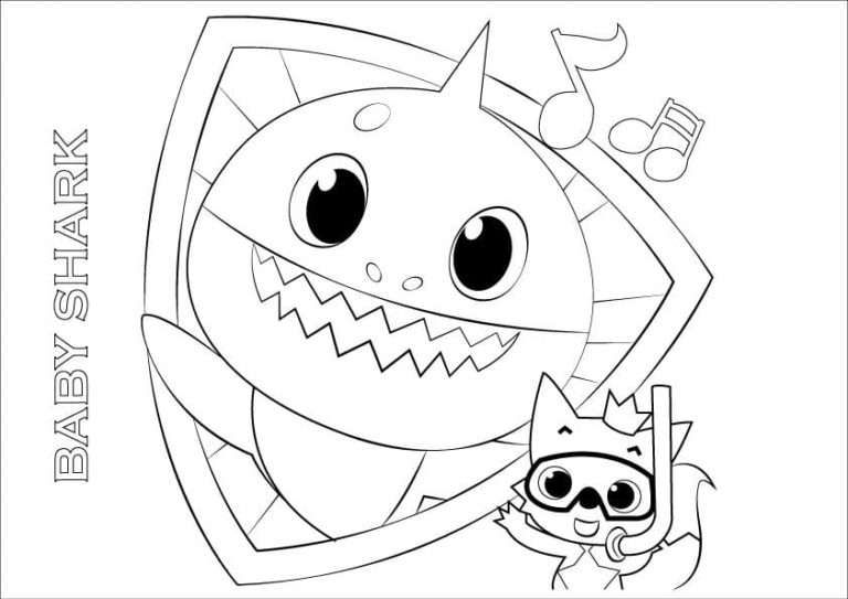 Baby Shark Big Show Coloring Pages