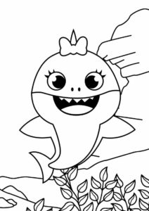 Baby Shark Coloring Pages - 50 Printable coloring pages