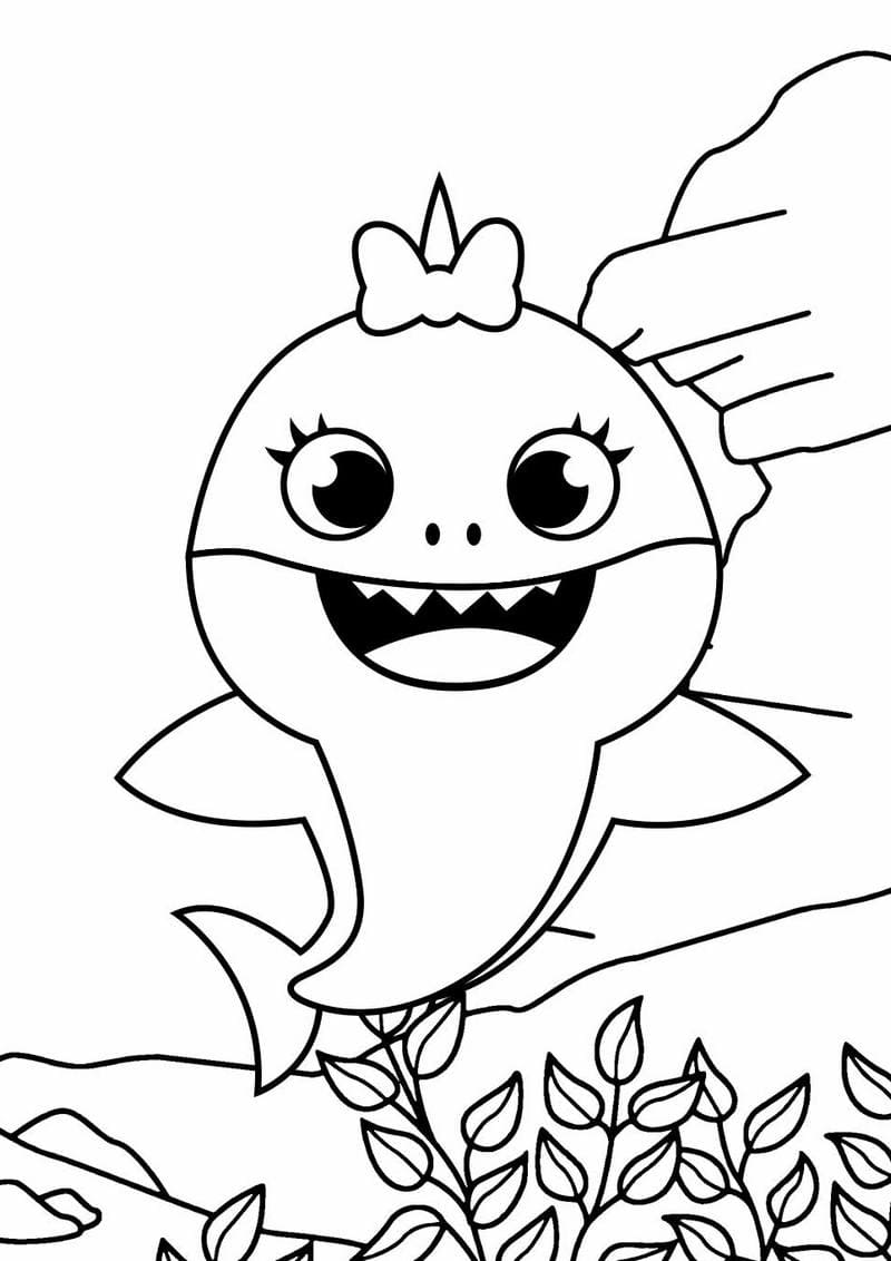 Baby Shark Coloring Pages   20 Printable coloring pages