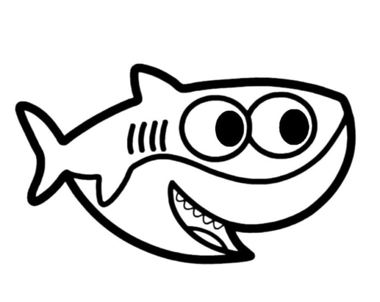 Baby Shark Coloring Pages - 50 Printable coloring pages