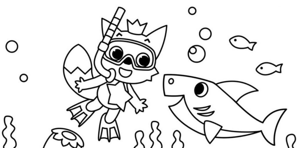 Baby Shark Coloring Pages - 50 Printable coloring pages