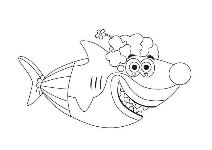 Baby Shark Coloring Pages