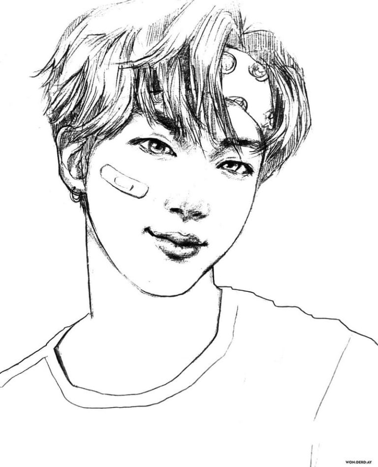 Bts Coloring Pages. Print For Free 120 Unique Images