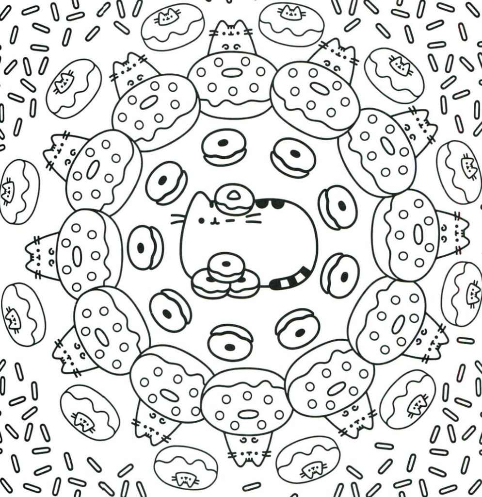Desenhos de Rosquinha para Colorir. Imprima gratuitamente A4