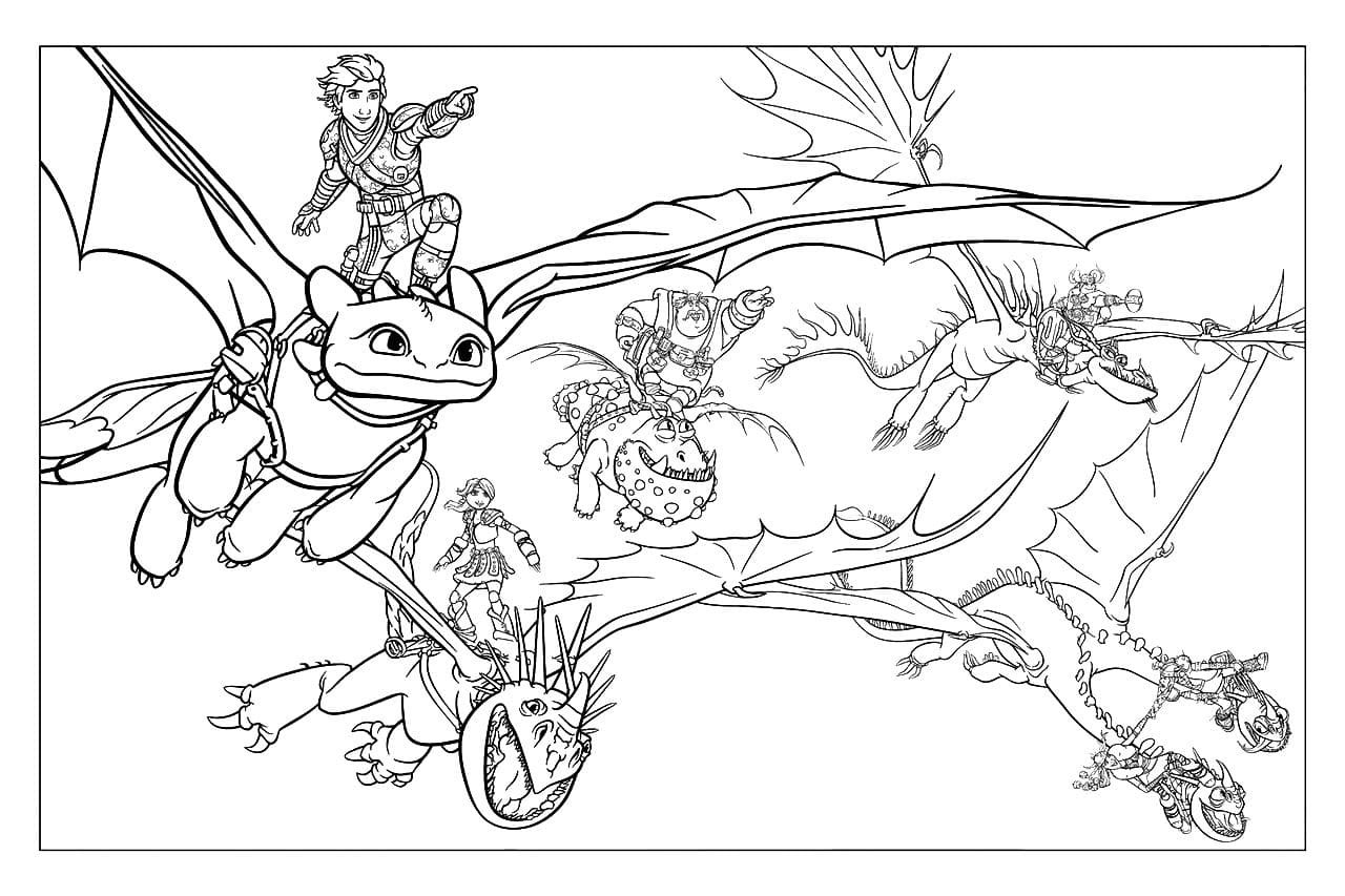 How to Train Your Dragon Coloring Pages - 100 Free Coloring pages