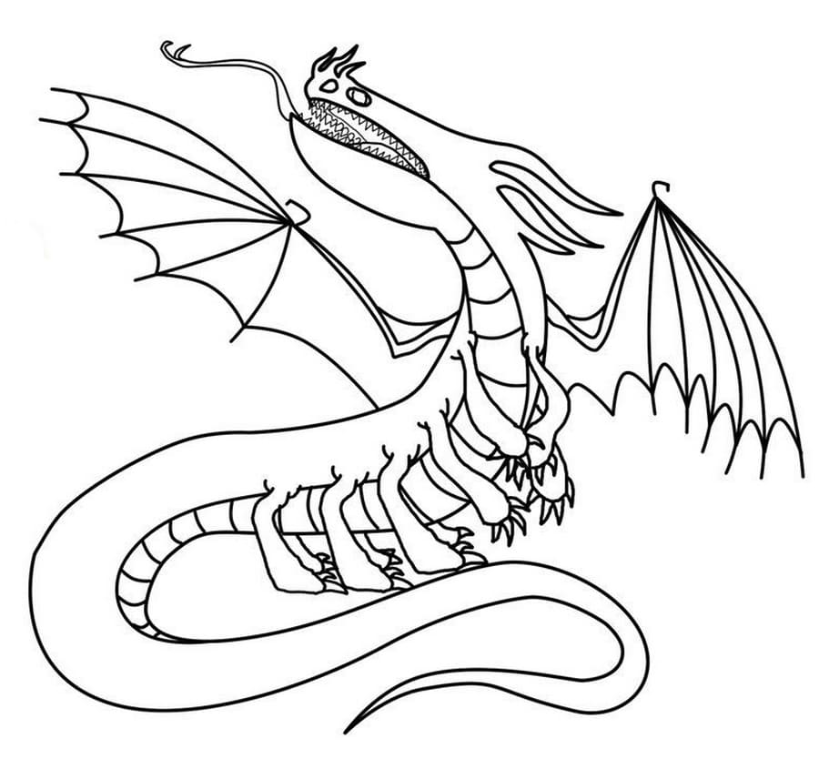 Disegni da colorare Come addestrare il tuo drago