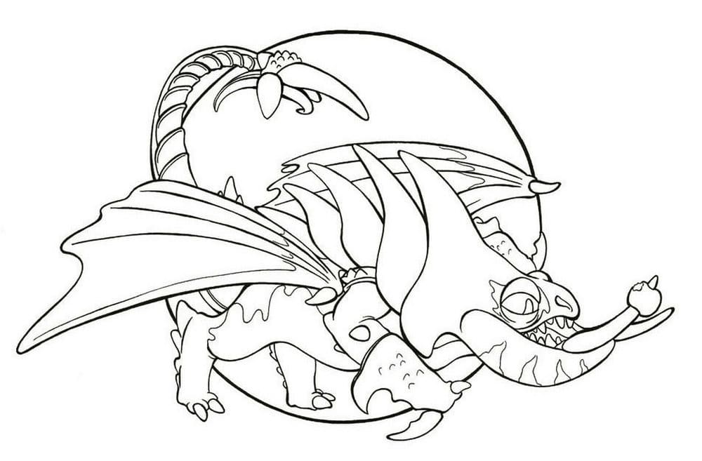 Dibujos para colorear Cómo entrenar a tu dragón
