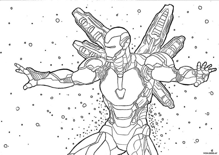 Coloring Pages Iron Man. Print Superhero Marvel for Free