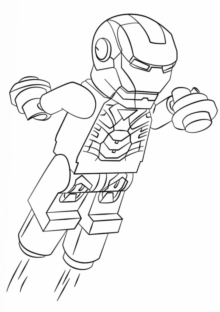 Coloring Pages Iron Man. Print Superhero Marvel for Free