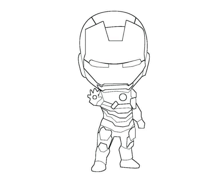  Dibujos de Iron Man para Colorear. Imprimir Superhéroe Gratis