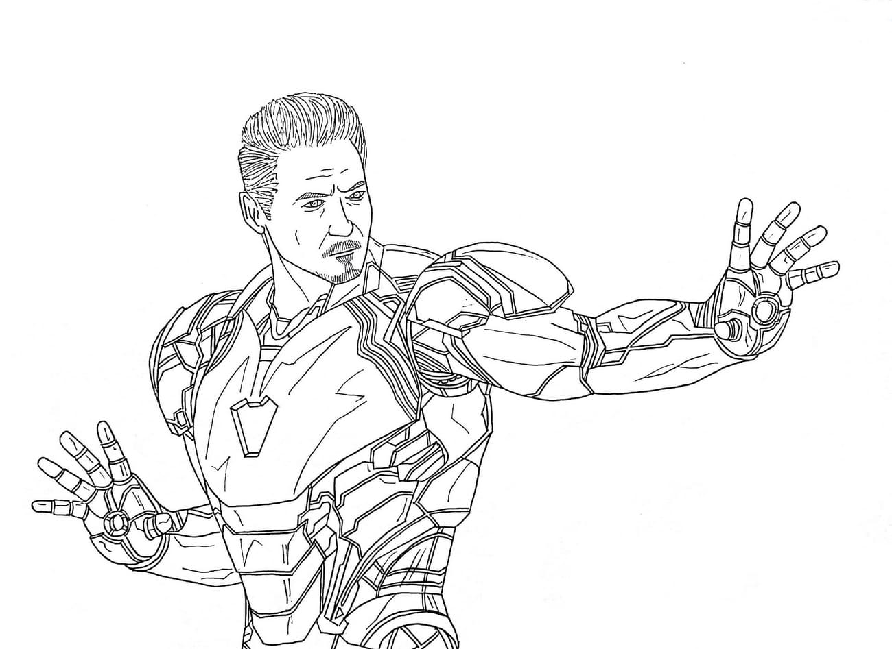 Coloring Pages Iron Man Print Superhero Marvel For Free