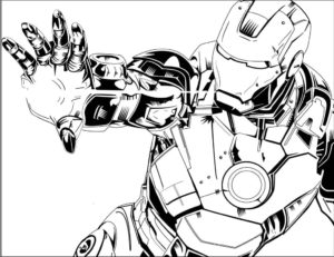 Coloring Pages Iron Man. Print Superhero Marvel for Free