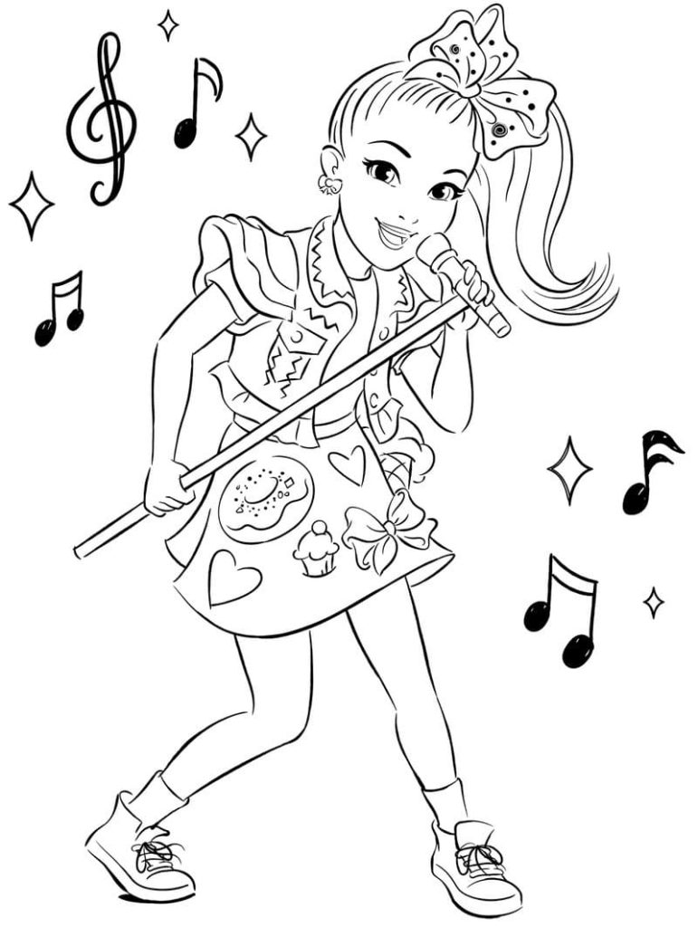 Desenhos para colorir Jojo Siwa. Imprima gratuitamente