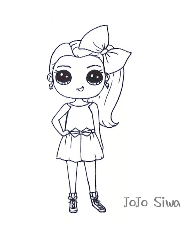 Coloring Pages Jojo Siwa. Download and print for free