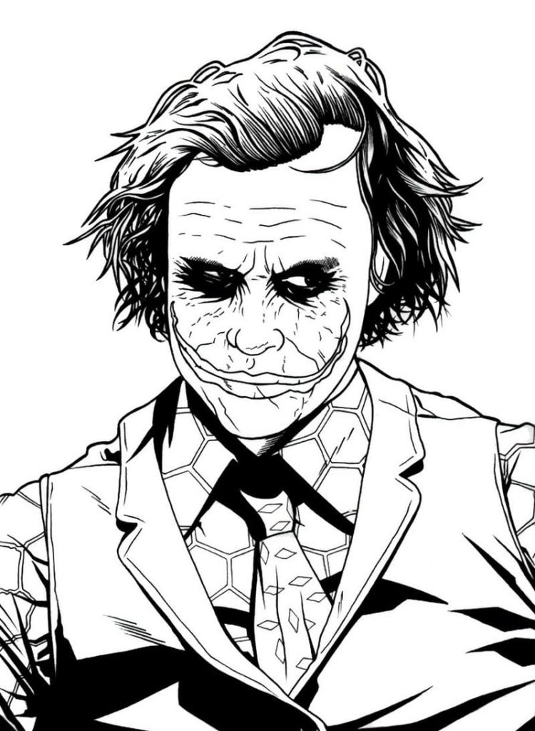Coloriage Joker. 60 Coloriages pour une imprimer gratuite