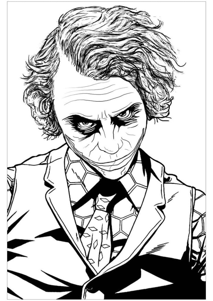 Disegni da Joker colorare. Stampa gratis DC Comics