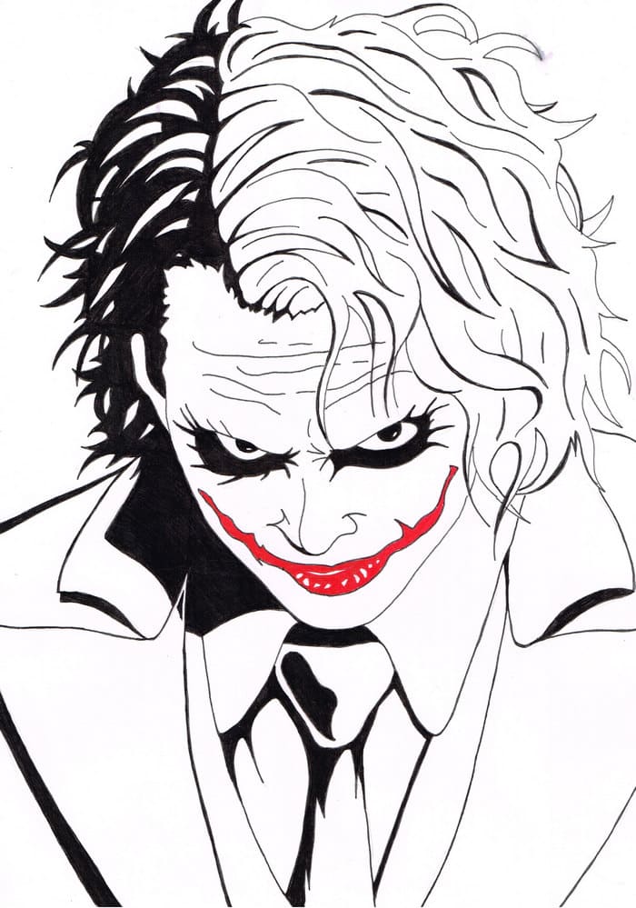 Disegni da Joker colorare. Stampa gratis DC Comics