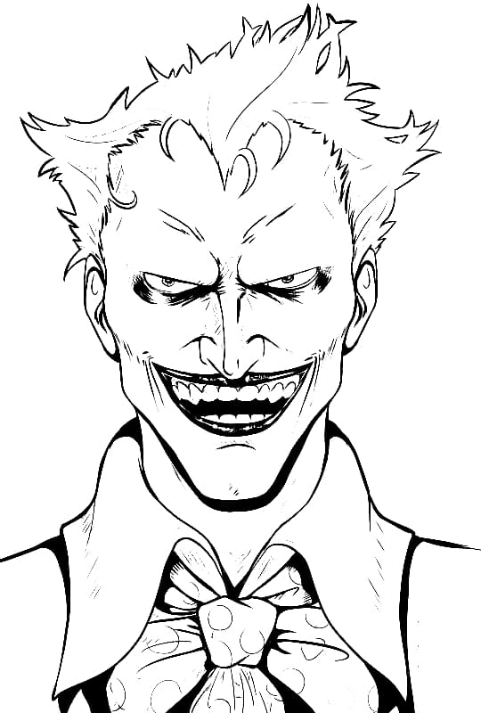 Desenhos de Coringa para colorir. Imprimir Joker DC Comics