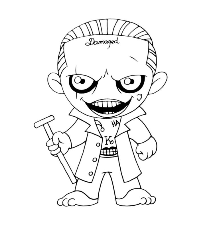 Coloriage Joker. 60 Coloriages pour une imprimer gratuite