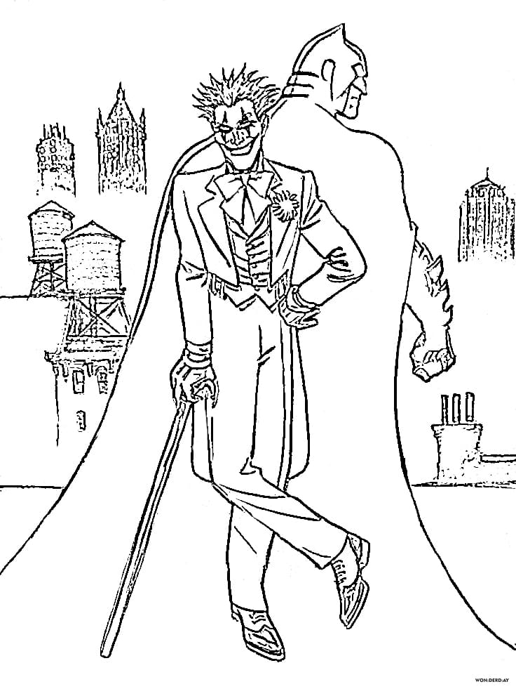 Joker Coloring Pages. Print for free DC Comics